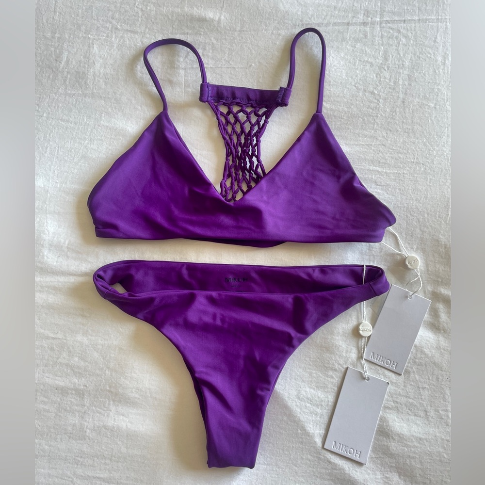 Mikoh Purple Bikini Set